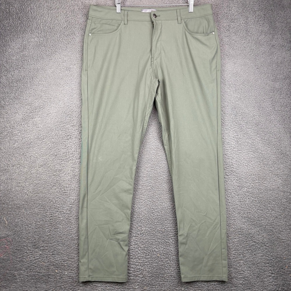 Magellan Outdoors Benton Performance Pant Slim Fit Mens 36x32 Olive Green Hiking